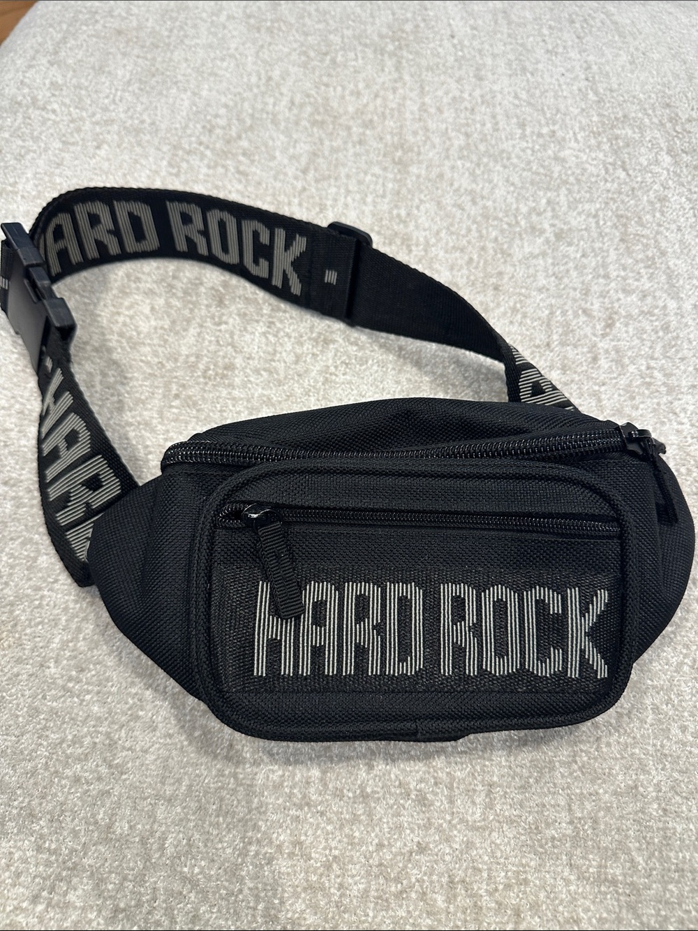 Hard Rock Cafe Black and Gray Waist Pack